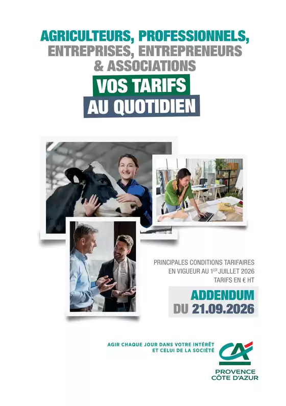 Catalogue Crédit Agricole à Clisson | VOS TARIFS AU QUOTIDIEN | 2026-10-13T00:00:00.000Z - 2026-12-31T00:00:00.000Z