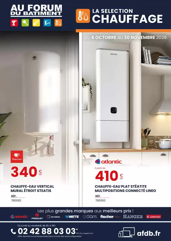 Catalogue Au Forum du Bâtiment à Le Pradet | LA SELECTION CHAUFFAGE | 2026-10-14T00:00:00.000Z - 2026-11-30T00:00:00.000Z