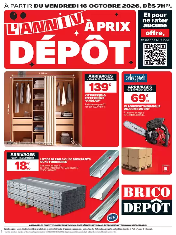 Catalogue Brico Dépôt à Grimaud | LANNIV À PRIX DÉPÔT | 2026-10-16T00:00:00.000Z - 2026-10-29T00:00:00.000Z