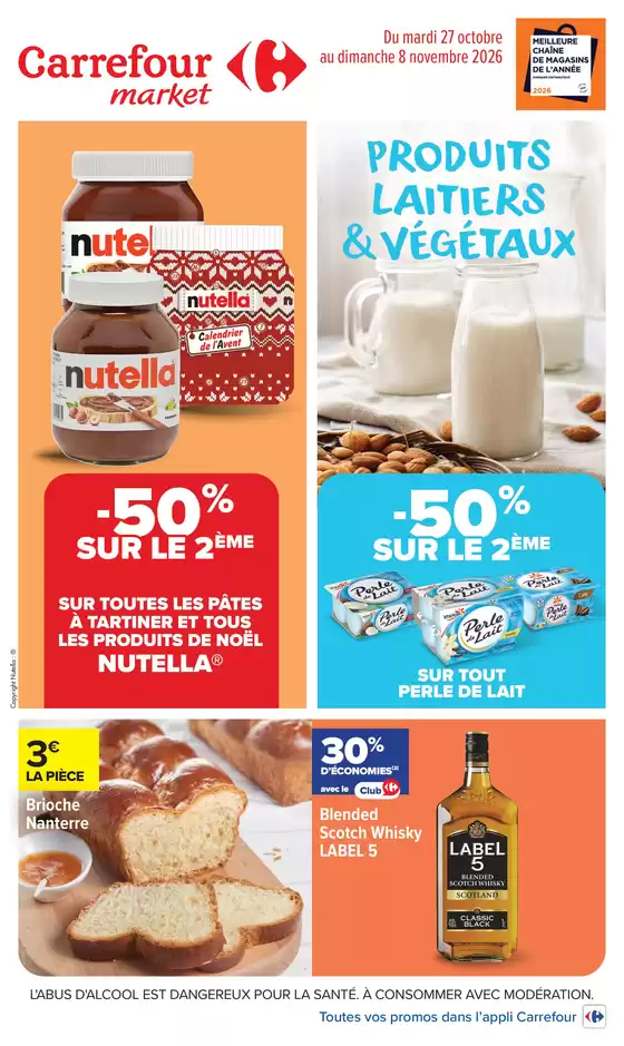 Catalogue Carrefour Drive | PRODUITS LAITIERS ET VÉGÉTAUX | 2026-10-27T00:00:00.000Z - 2026-11-08T00:00:00.000Z