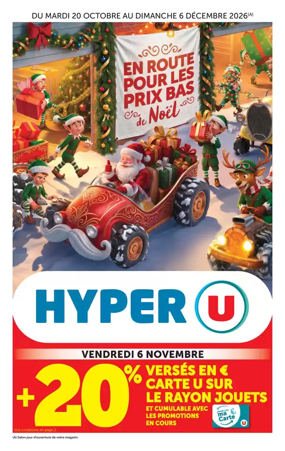 Catalogue Hyper U à Creil | Spécial Jouets | 2026-10-20T00:00:00.000Z - 2026-12-06T00:00:00.000Z