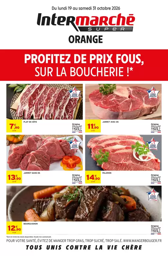 Catalogue Intermarché | PROS LOCAL - 10750 ORANGE | 2026-10-19T00:00:00.000Z - 2026-10-31T00:00:00.000Z