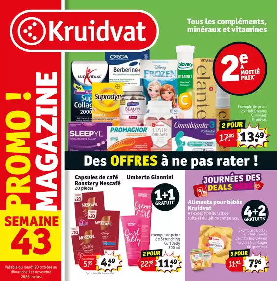 Catalogue Kruidvat | Des OFFRES à ne pas rater ! | 2026-10-19T00:00:00.000Z - 2026-11-01T00:00:00.000Z