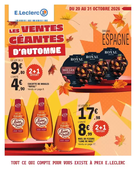 Catalogue E.Leclerc à Noailles (Oise) | LES VENTES GÉANTES D'AUTOMNE | 2026-10-20T00:00:00.000Z - 2026-10-31T00:00:00.000Z