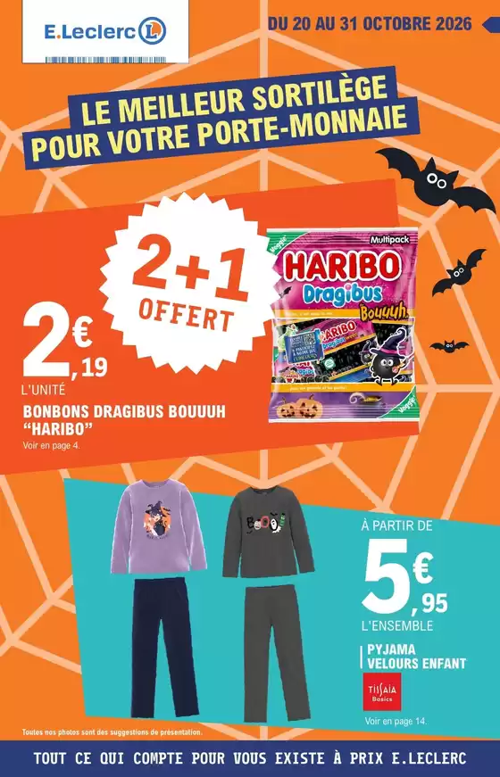 Catalogue E.Leclerc à Bondoufle | DEPENSER MOINS 24 - MIXTE | 2026-10-20T00:00:00.000Z - 2026-10-31T00:00:00.000Z