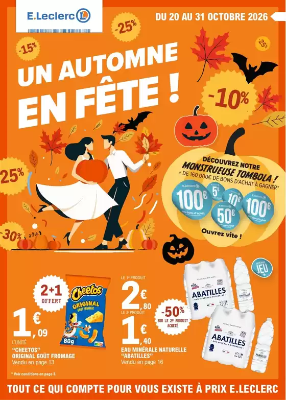 Catalogue E.Leclerc à Ivoy-le-Pré | Un automne en fête ! | 2026-10-20T00:00:00.000Z - 2026-10-31T00:00:00.000Z