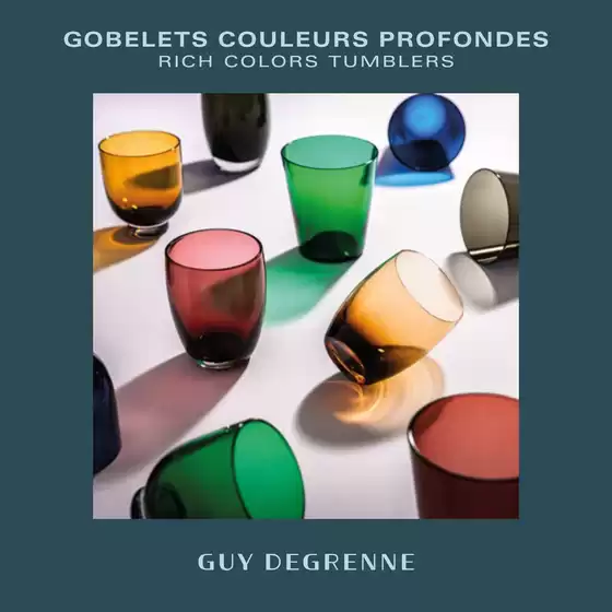 Catalogue Degrenne à Thoiry (Var) | GOBELETS COULEURS PROFONDES | 2026-10-19T00:00:00.000Z - 2026-12-31T00:00:00.000Z