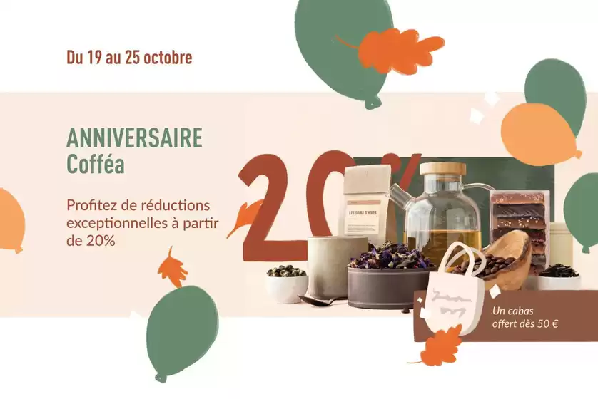 Catalogue Coffea | Anniversaire Cofféa | 2026-10-19T00:00:00.000Z - 2026-10-25T00:00:00.000Z