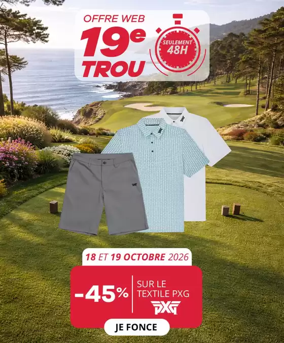 Catalogue Golf Plus à Rennes | Vêtements de golf | 2026-10-19T00:00:00.000Z - 2026-10-19T00:00:00.000Z