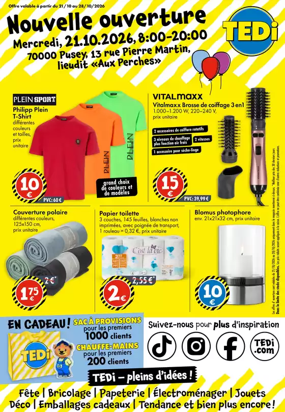 Catalogue TEDi à Nantes | TEDi - pleins d'idées | 2026-10-17T00:00:00.000Z - 2026-10-23T00:00:00.000Z