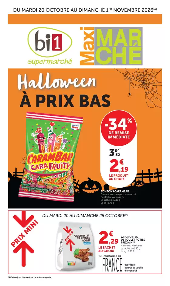 Catalogue Maximarché à Billy-lès-Chanceaux | Promotions spéciales en cours | 2026-10-20T00:00:00.000Z - 2026-11-01T00:00:00.000Z