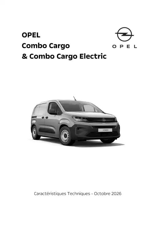 Catalogue Opel à Fontenay-Trésigny | CT OPEL COMBO CARGO ET COMBO CARGO ELECTRIC OCTOBRE 2026 V2 | 2026-10-20T00:00:00.000Z - 2026-10-31T00:00:00.000Z