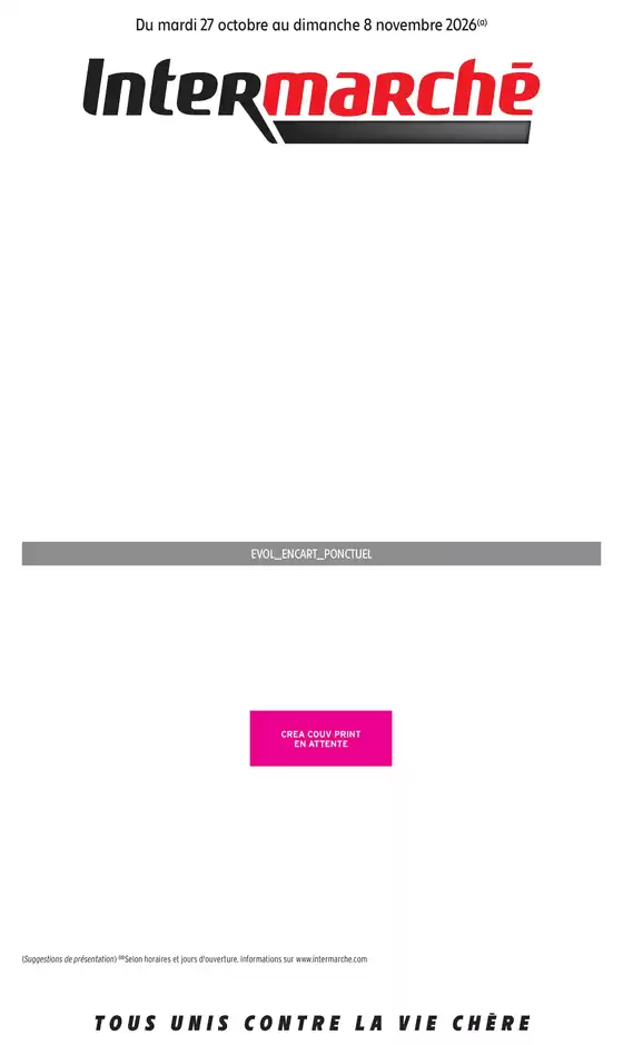 Catalogue Intermarché Express à Rimogne | GEN NOVEMBRE 1 REGIONALISE | 2026-10-27T00:00:00.000Z - 2026-11-08T00:00:00.000Z