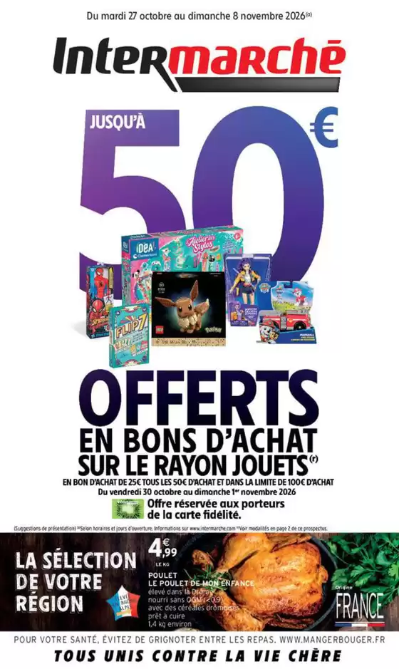 Catalogue Intermarché Contact à | GEN NOVEMBRE 1 REGIONALISE | 2026-10-27T00:00:00.000Z - 2026-11-08T00:00:00.000Z