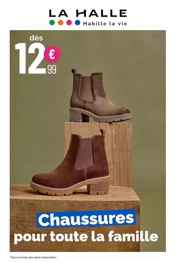Catalogue La Halle à Dardilly | Chaussures pour toute la famille | 2026-10-21T00:00:00.000Z - 2026-10-27T00:00:00.000Z