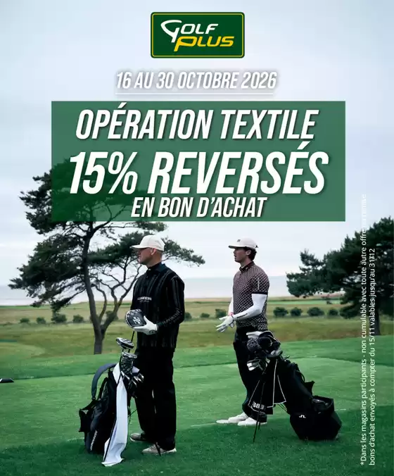 Catalogue Golf Plus | Vêtements de golf | 2026-10-20T00:00:00.000Z - 2026-10-30T00:00:00.000Z