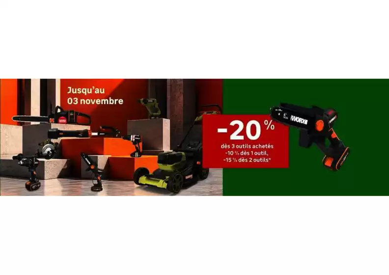 Catalogue Leroy Merlin à Muntzenheim | Jusqu'au 03 novembre | 2026-10-20T00:00:00.000Z - 2026-11-03T00:00:00.000Z