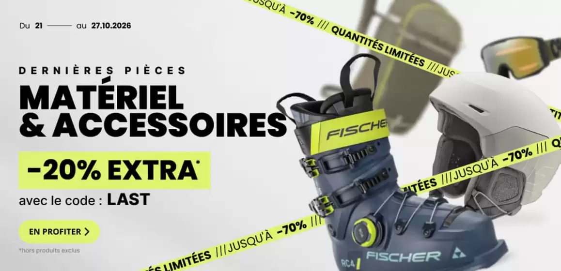 Catalogue Ekosport | Dernières pièces matériel et accessoires | 2026-10-21T00:00:00.000Z - 2026-10-27T00:00:00.000Z