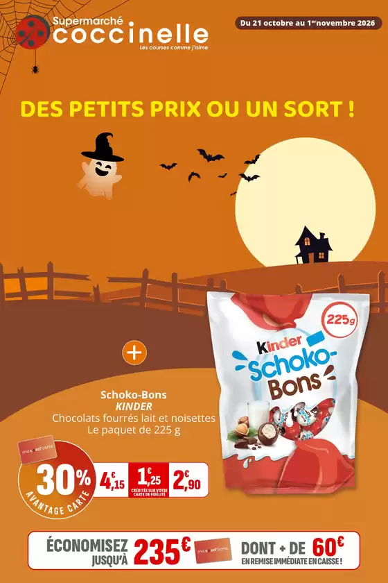 Catalogue Coccinelle Supermarché | DES PETITS PRIX OU UN SORT! | 2026-10-21T00:00:00.000Z - 2026-11-01T00:00:00.000Z