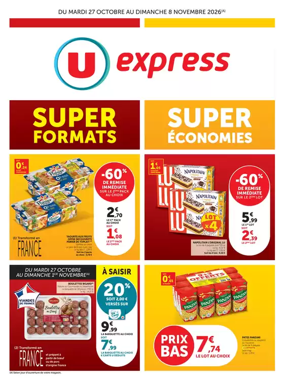 Catalogue U Express à | Spécial Gros volumes | 2026-10-27T00:00:00.000Z - 2026-11-08T00:00:00.000Z