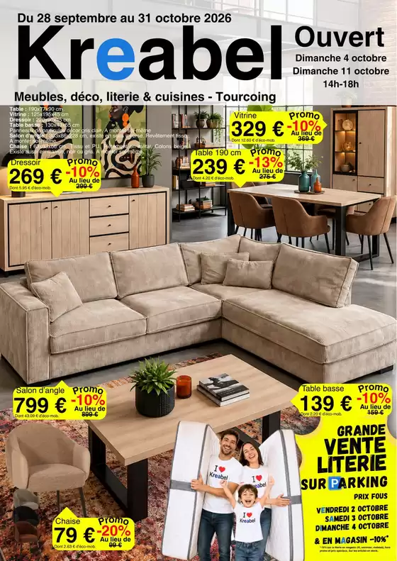 Catalogue KREABEL à Bressuire | Magazine Octobre 2026 | 2026-09-28T00:00:00.000Z - 2026-10-31T00:00:00.000Z