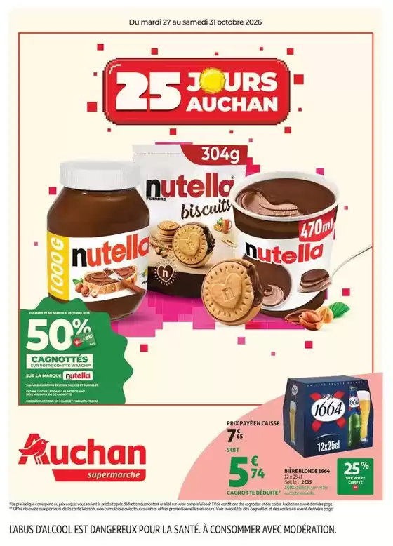 Catalogue Auchan Supermarché | 25 Jours Auchan | 2026-10-27T00:00:00.000Z - 2026-10-31T00:00:00.000Z