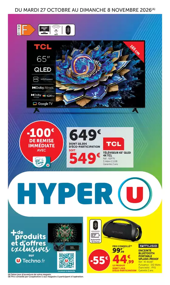 Catalogue Hyper U à Villaz | Spécial Multimédia | 2026-10-27T00:00:00.000Z - 2026-11-08T00:00:00.000Z