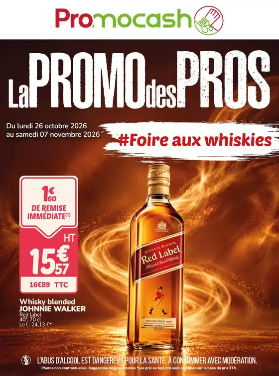Catalogue Promocash à Chèvreville (Manche) | Foire aux whiskies | 2026-10-26T00:00:00.000Z - 2026-11-07T00:00:00.000Z