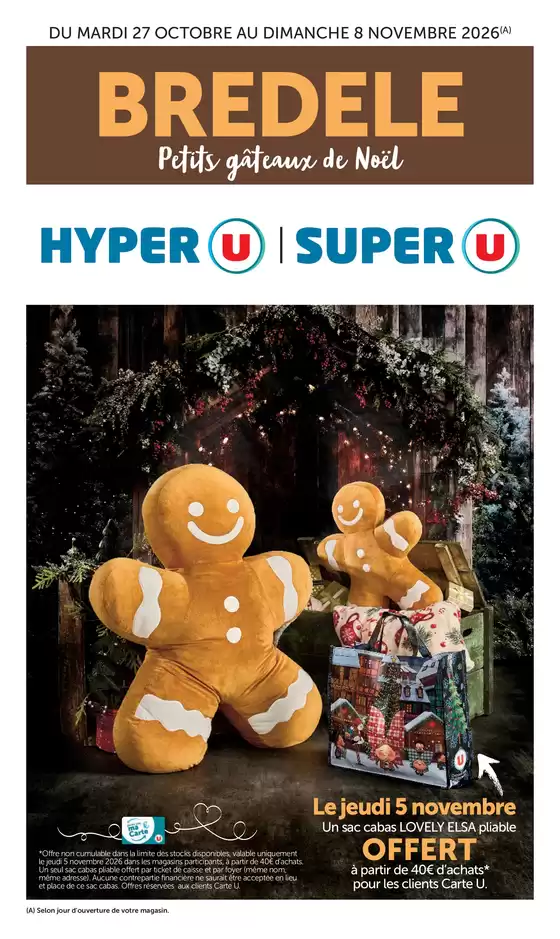 Catalogue Hyper U | BREDELE | 2026-10-27T00:00:00.000Z - 2026-11-08T00:00:00.000Z