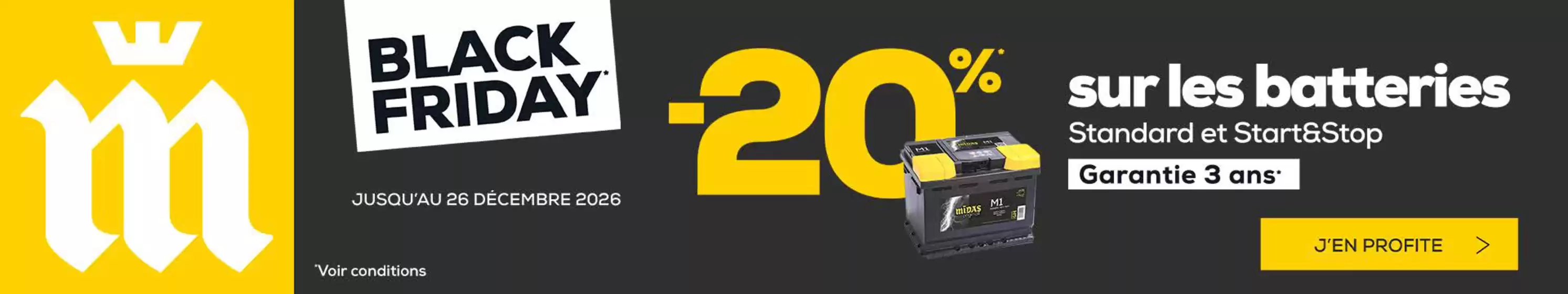 Catalogue Midas à La Ciotat | Black friday | 2026-10-26T00:00:00.000Z - 2026-12-26T00:00:00.000Z