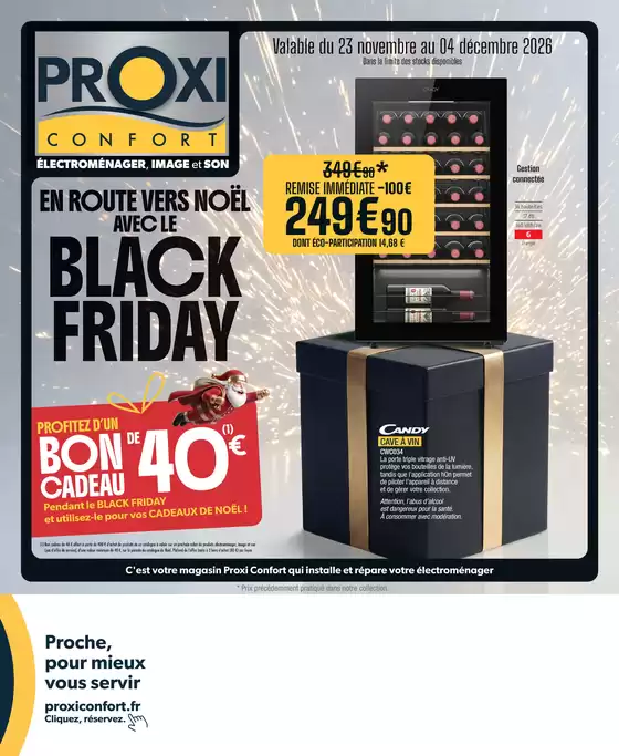 Catalogue Proxi Confort à Montbrison | ProxiConfort BP Tabloid Black Friday 2026 | 2026-11-23T00:00:00.000Z - 2026-12-04T00:00:00.000Z