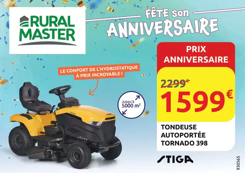 Catalogue Rural Master | Fête son ANNIVERSAIRE | 2026-10-26T00:00:00.000Z - 2026-10-31T00:00:00.000Z