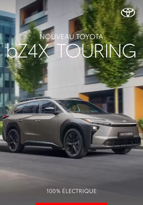 Catalogue Toyota à Vannes | Brochure bZ4X Touring Avril 2026 | 2026-10-26T00:00:00.000Z - 2026-12-31T00:00:00.000Z