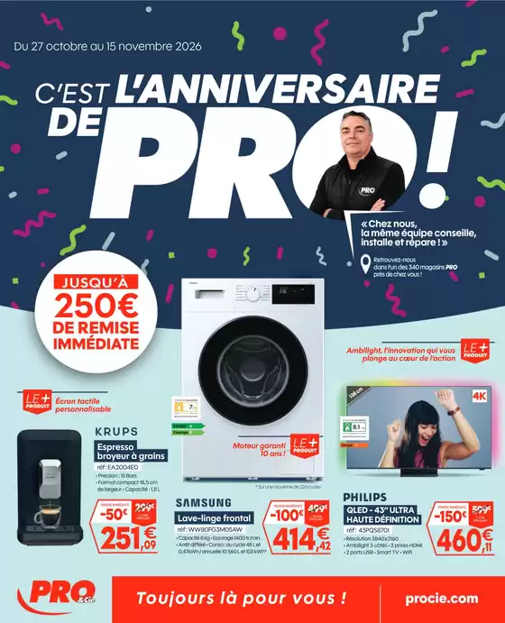 Catalogue PRO&Cie à Guilers | Catalogue PROCie | 2026-10-27T00:00:00.000Z - 2026-11-15T00:00:00.000Z