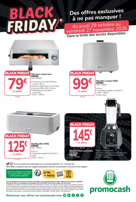 Catalogue Promocash à Saint-Junien | Black Friday | 2026-10-27T00:00:00.000Z - 2026-11-27T00:00:00.000Z