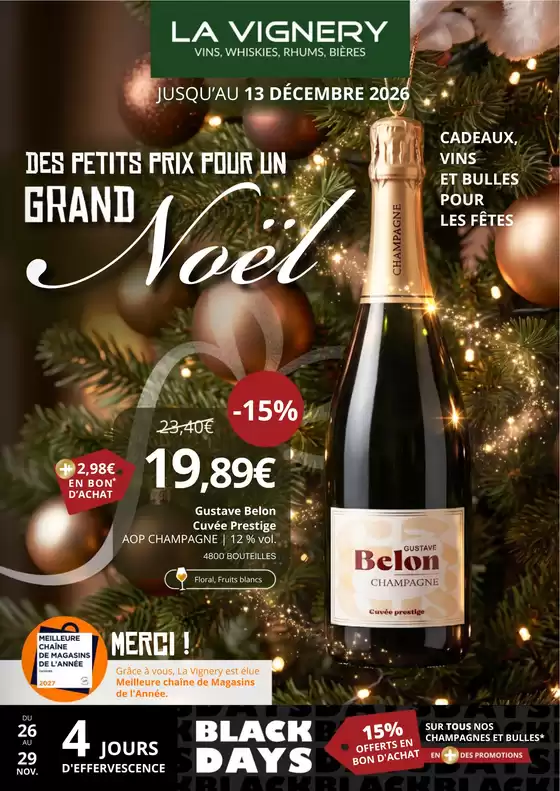 Catalogue La Vignery | Des petits prix pour un grand Noël | 2026-11-26T00:00:00.000Z - 2026-12-13T00:00:00.000Z