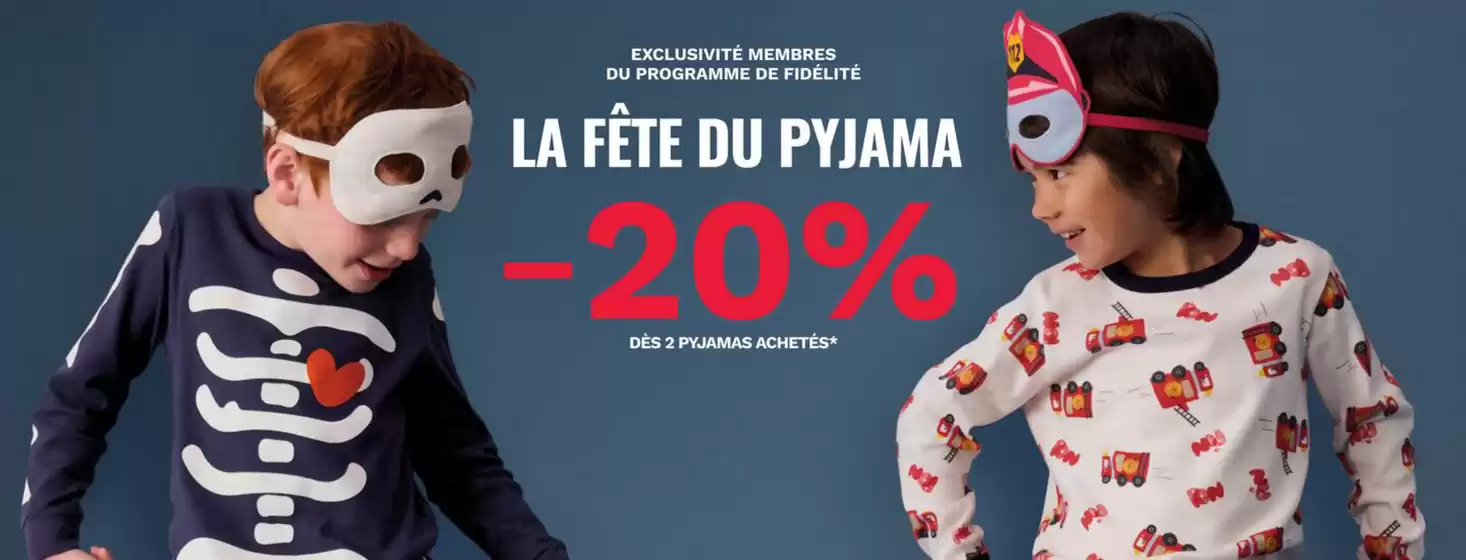 Catalogue Petit Bateau à Golbey | La fête du pyjama : -20% dès 2 articles | 2026-10-27T00:00:00.000Z - 2026-11-01T00:00:00.000Z