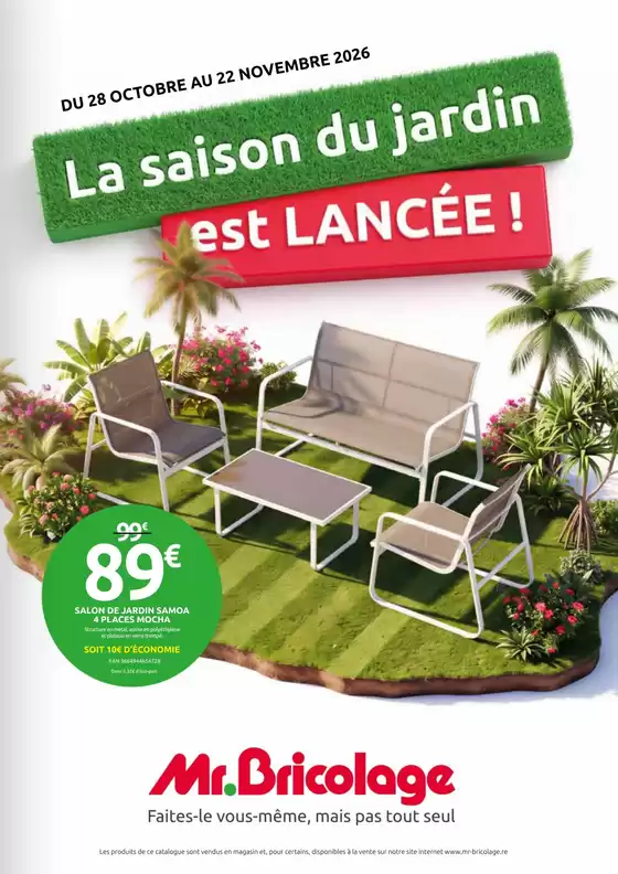 Catalogue Mr Bricolage | Meilleures offres pour tous les clients | 2026-10-28T00:00:00.000Z - 2026-11-22T00:00:00.000Z