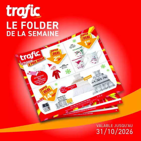 Catalogue Trafic | NOUVEAU DOSSIER DISPONIBLE ! | 2026-10-28T00:00:00.000Z - 2026-10-31T00:00:00.000Z
