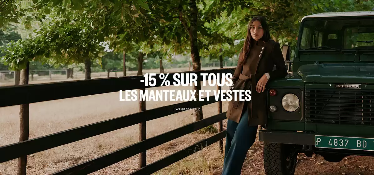 Catalogue Salsa | -15 % SUR TOUS LES MANTEAUX ET VESTES | 2026-10-29T00:00:00.000Z - 2026-11-30T00:00:00.000Z