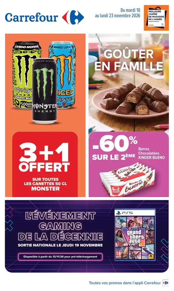 Catalogue Carrefour Drive à Dieulouard | GOÛTER EN FAMILLE | 2026-11-10T00:00:00.000Z - 2026-11-23T00:00:00.000Z