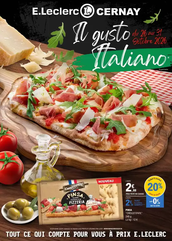 Catalogue E.Leclerc à Bidos | SEMAINE ITALIENNE S44 | 2026-10-26T00:00:00.000Z - 2026-10-31T00:00:00.000Z