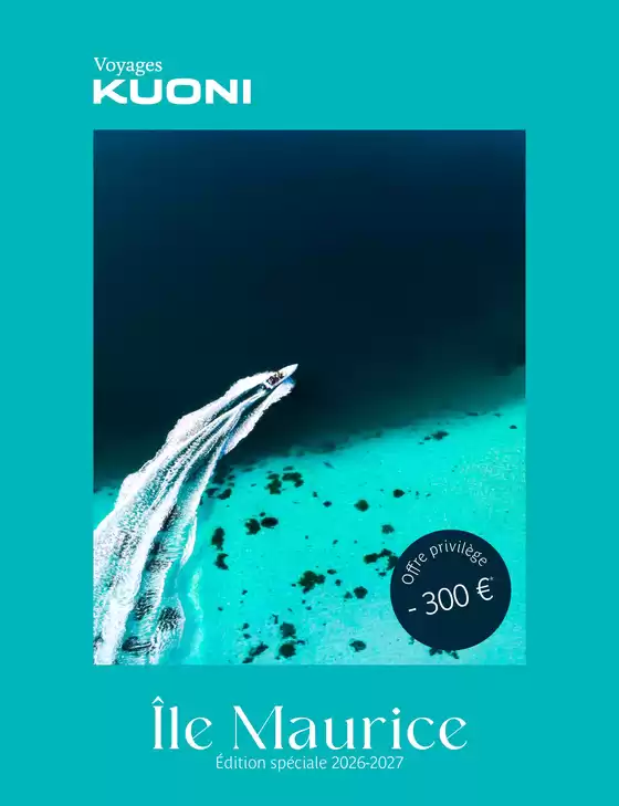 Catalogue Kuoni à Fréjus | Île Maurice 2026-2027 | 2026-10-29T00:00:00.000Z - 2027-12-31T00:00:00.000Z
