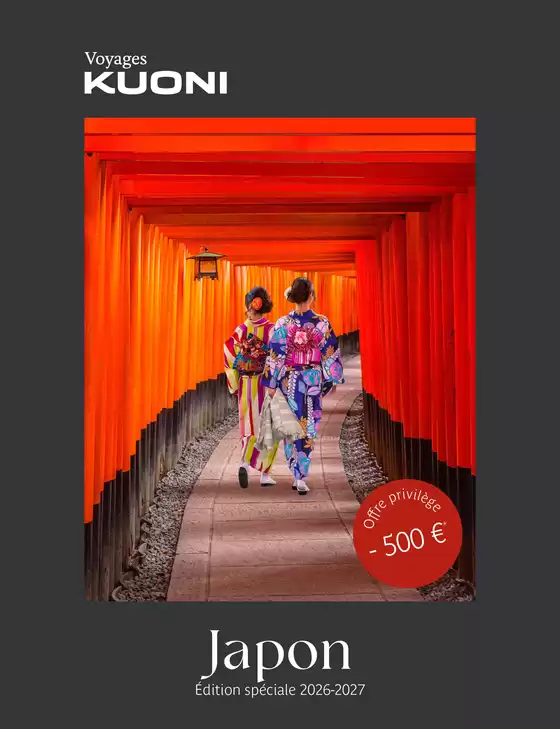 Catalogue Kuoni à Avermes | Japon 2026-2027 | 2026-10-29T00:00:00.000Z - 2027-12-31T00:00:00.000Z