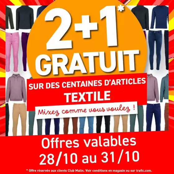 Catalogue Trafic à Nîmes | 2 + 1 gratuit | 2026-10-30T00:00:00.000Z - 2026-10-31T00:00:00.000Z
