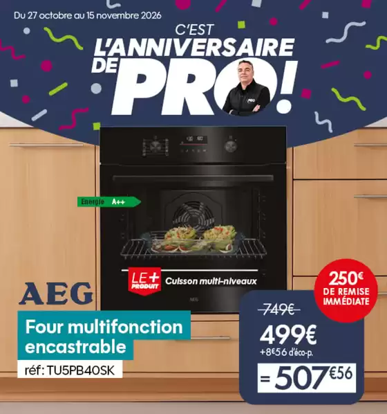 Catalogue PRO&Cie | C'est l'anniversaire de PRO ! | 2026-10-30T00:00:00.000Z - 2026-11-15T00:00:00.000Z